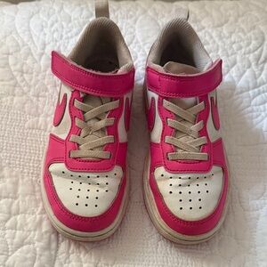 Kids Pink and White Sneakers